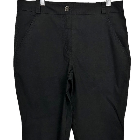 Annette Gortz Black Crop Wide Leg Pants Chinos - Picture 2 of 9